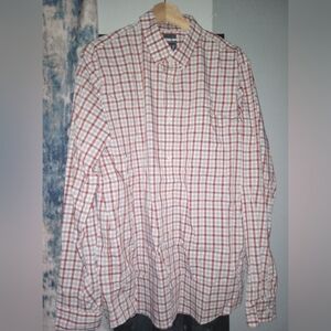 GAP Red and White Plaid Shirt